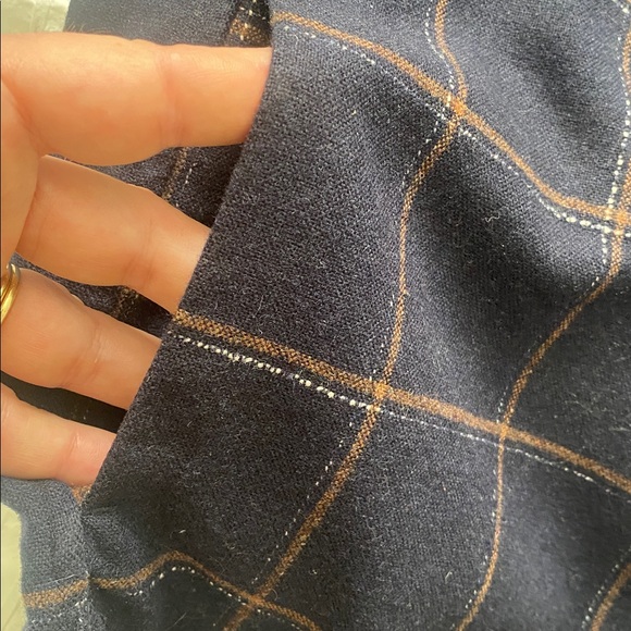 NWOT Vince Wool Blend Crosshatch Windowpane Fit Button Down Shirt Jacket size L - Picture 8 of 8